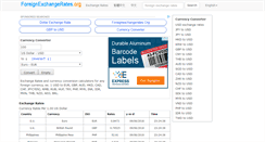 Desktop Screenshot of foreignexchangerates.org