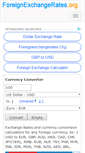 Mobile Screenshot of foreignexchangerates.org