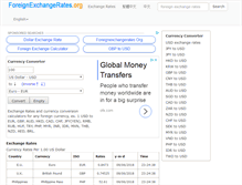 Tablet Screenshot of foreignexchangerates.org